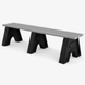 Frog Furnishings Sport Tennis Court Benches - 6 foot grey
