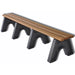 Frog Furnishings Sport Tennis Court Benches - 8 foot cedar