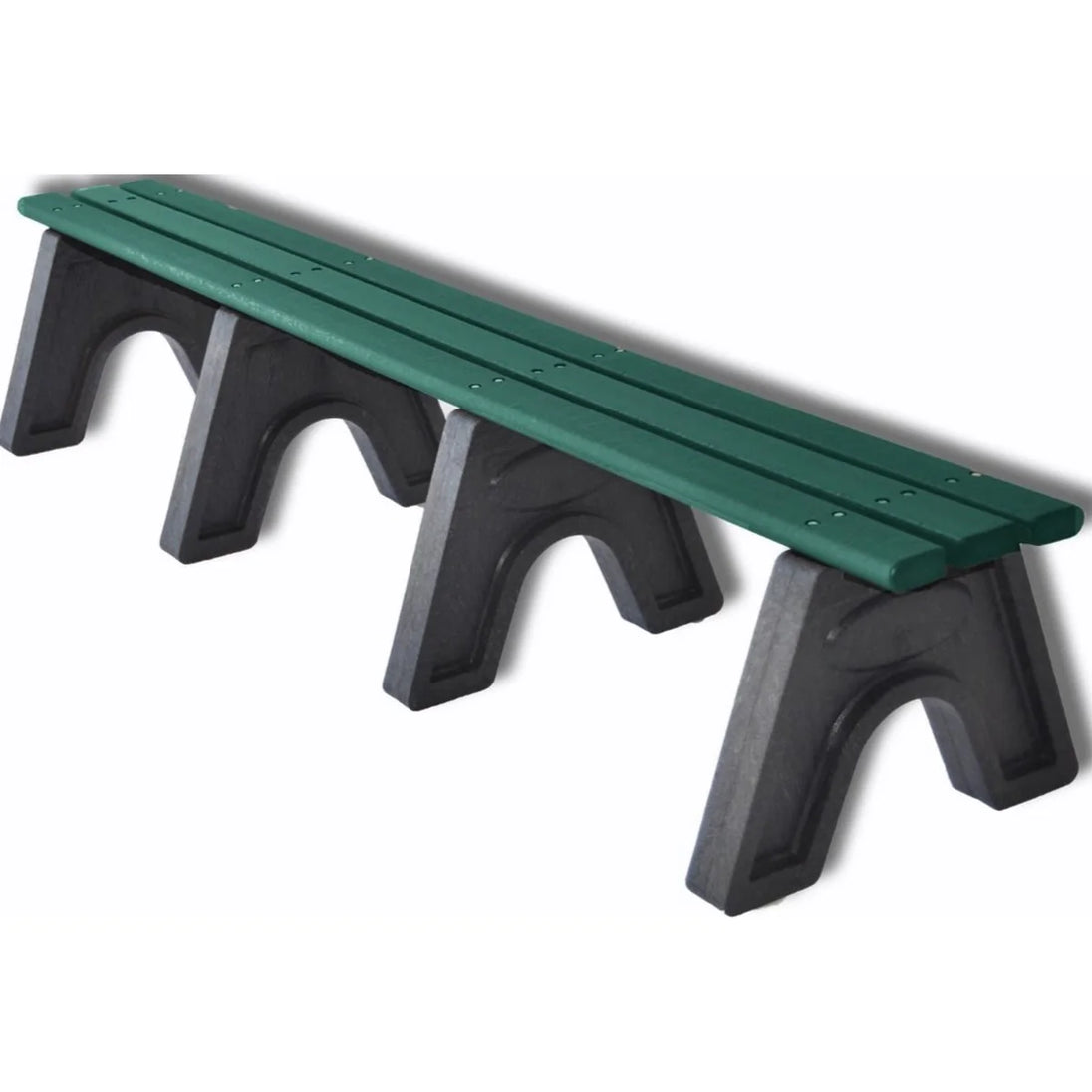 Frog Furnishings Sport Tennis Court Benches - 8 foot green