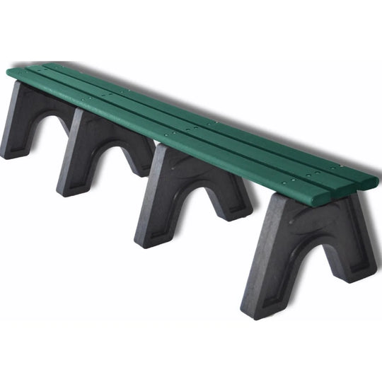 Frog Furnishings Sport Tennis Court Benches - 8 foot green