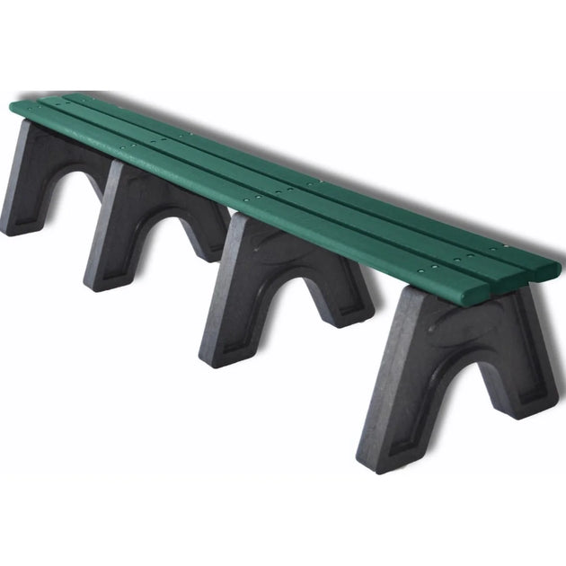 Frog Furnishings Sport Tennis Court Benches - 8 foot green