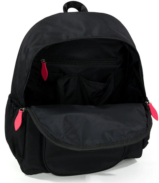 PBTB291 Ame & Lulu Pickleball Time Backpack (Black/Coral)