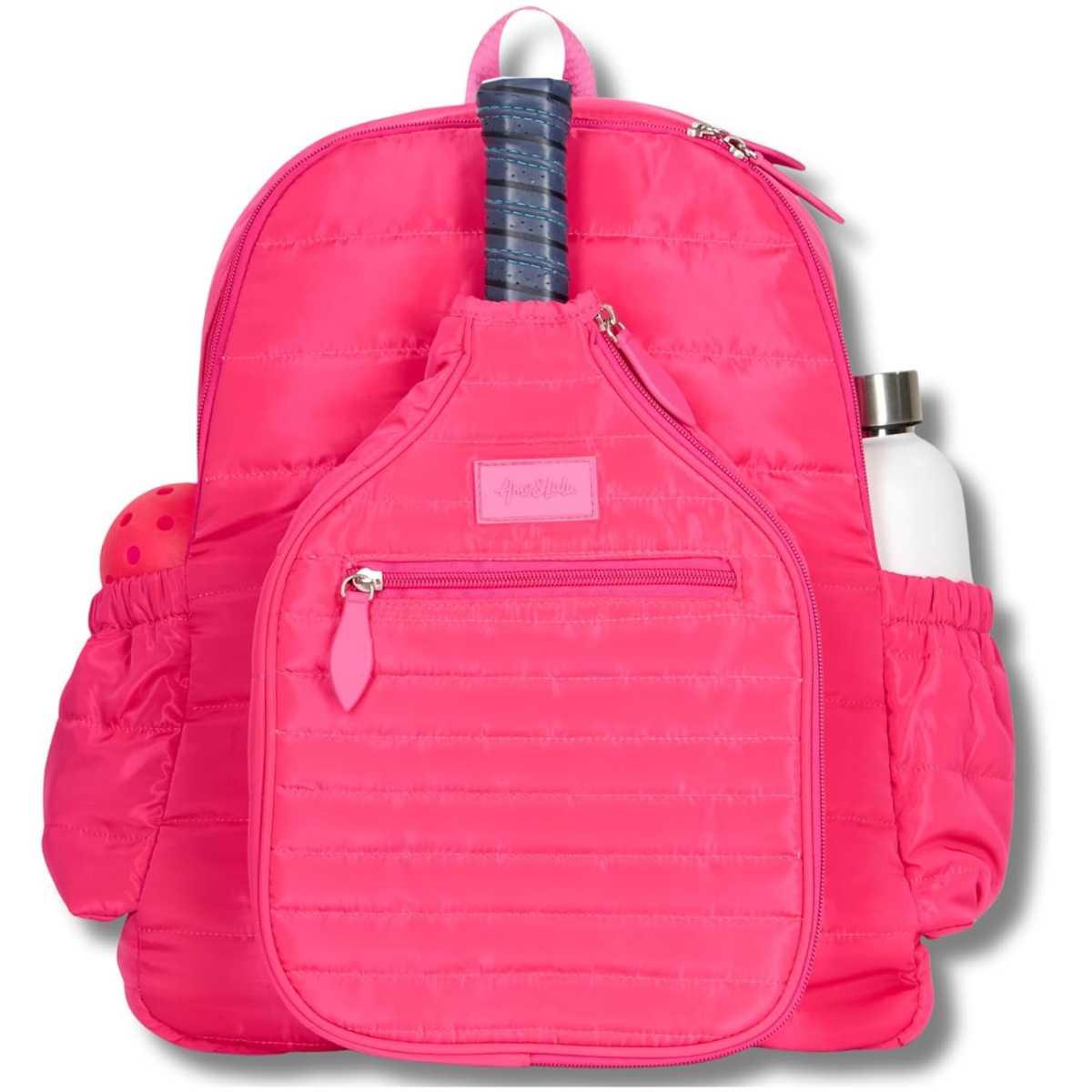 PBTB296_Ame_Lulu_Padel_Pickleball_Time_Backpack_Hot_Pink_Puffer