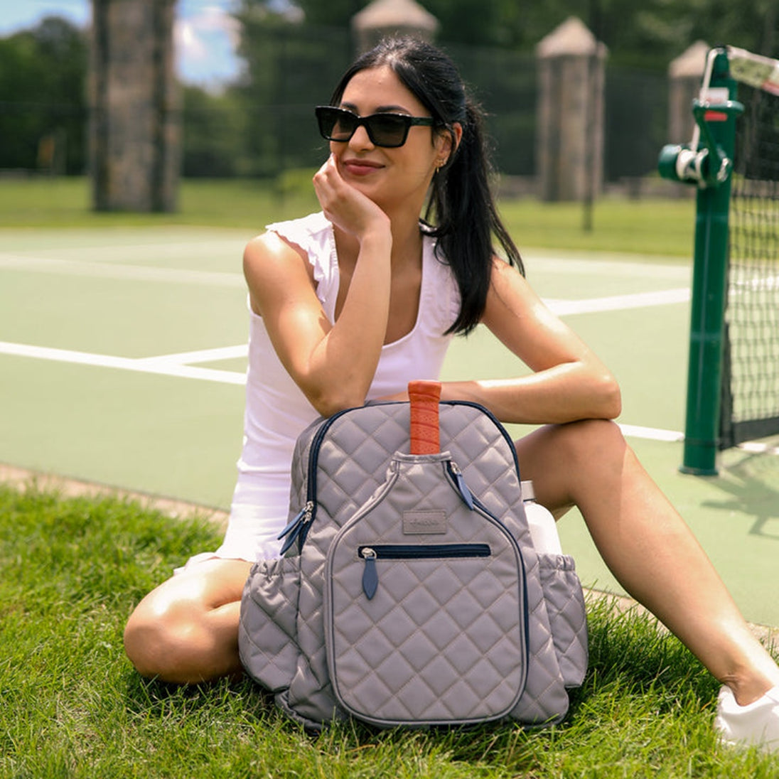 PBTB325 Ame & Lulu Padel & Pickleball Time Backpack (Quilted Windsor)
