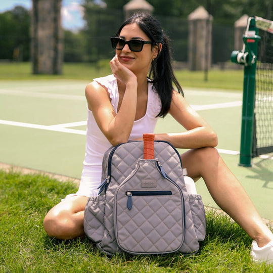 PBTB325 Ame & Lulu Padel & Pickleball Time Backpack (Quilted Windsor)