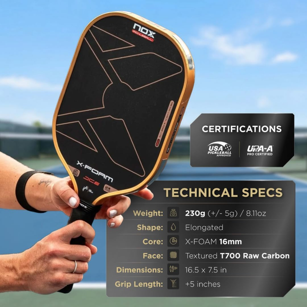 PPIXFOJC626_Nox_X-Foam_JC6_Pickleball_Paddle