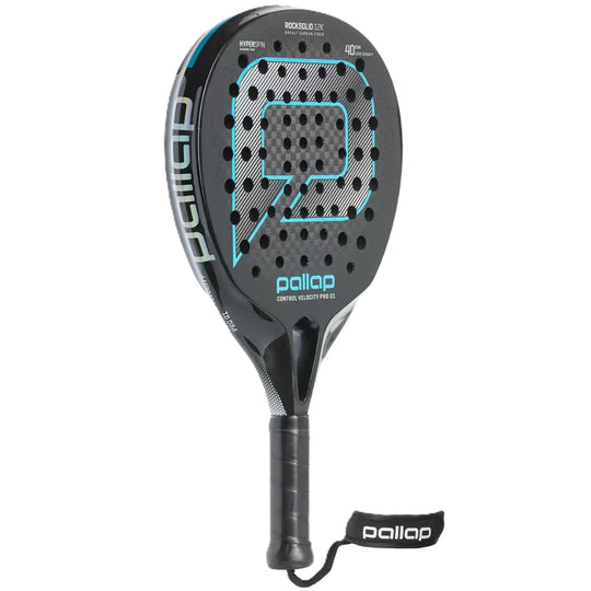 PR3P24BC Pallap Control Velocity Pro 01 Padel Racket (Black/Carbon)