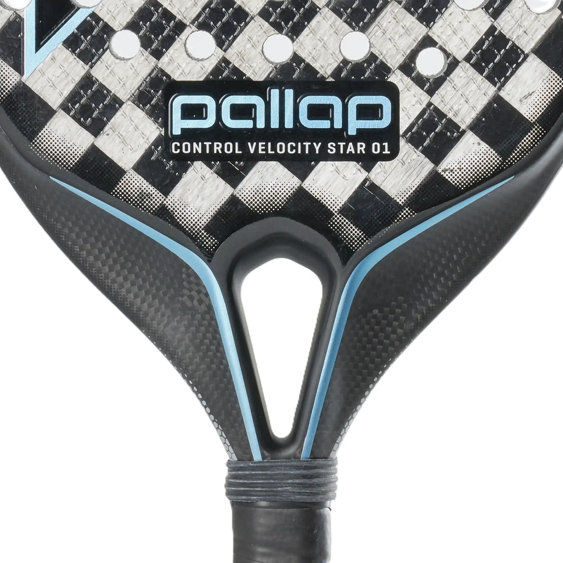 PR3S24SC Pallap Control Velocity Star 01 Padel Racket (Silver/Carbon)