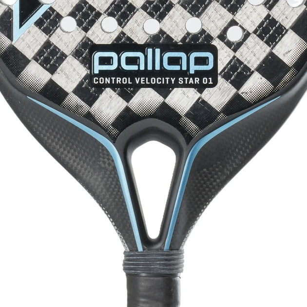 PR3S24SC Pallap Control Velocity Star 01 Padel Racket (Silver/Carbon)