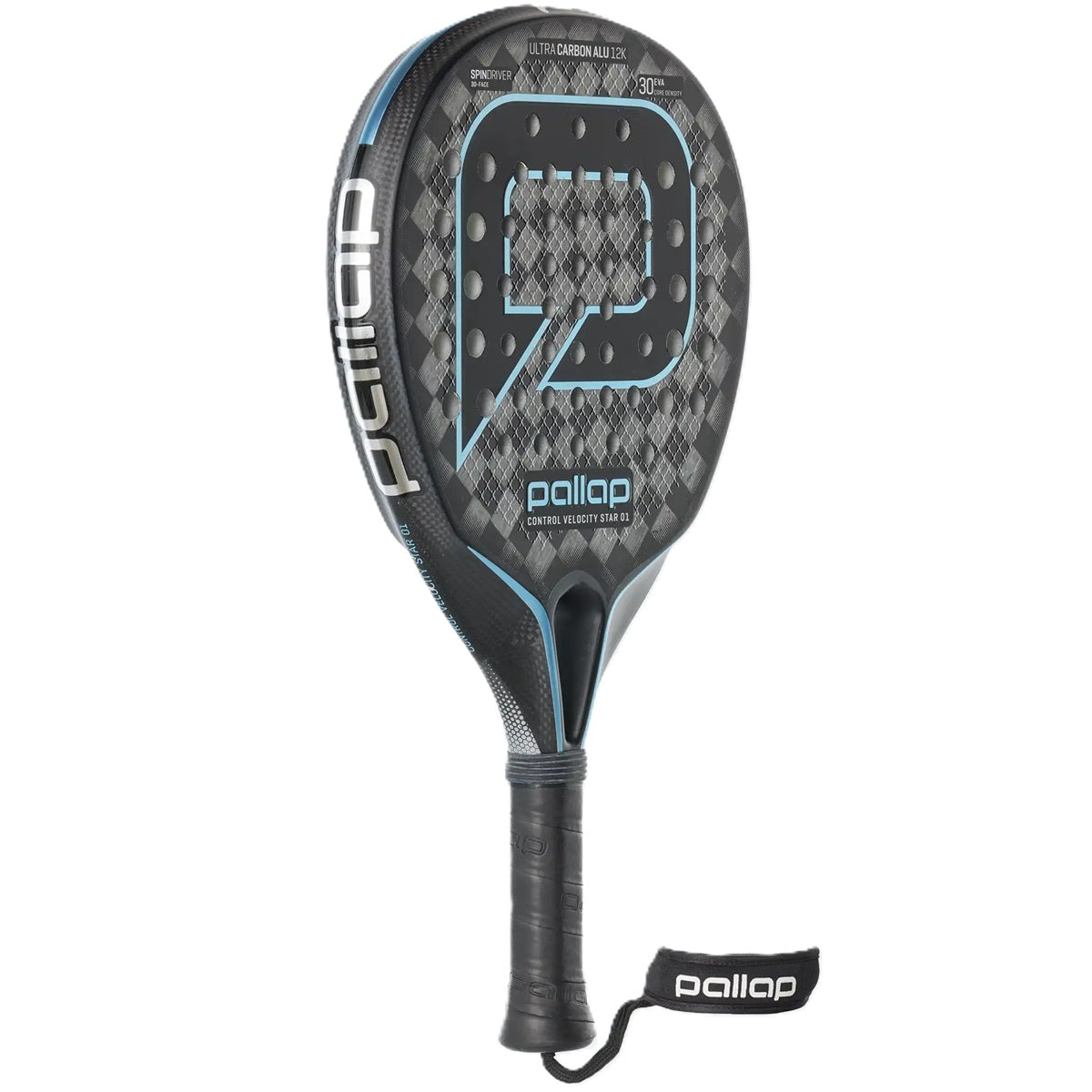 PR3S24SC Pallap Control Velocity Star 01 Padel Racket (Silver/Carbon)