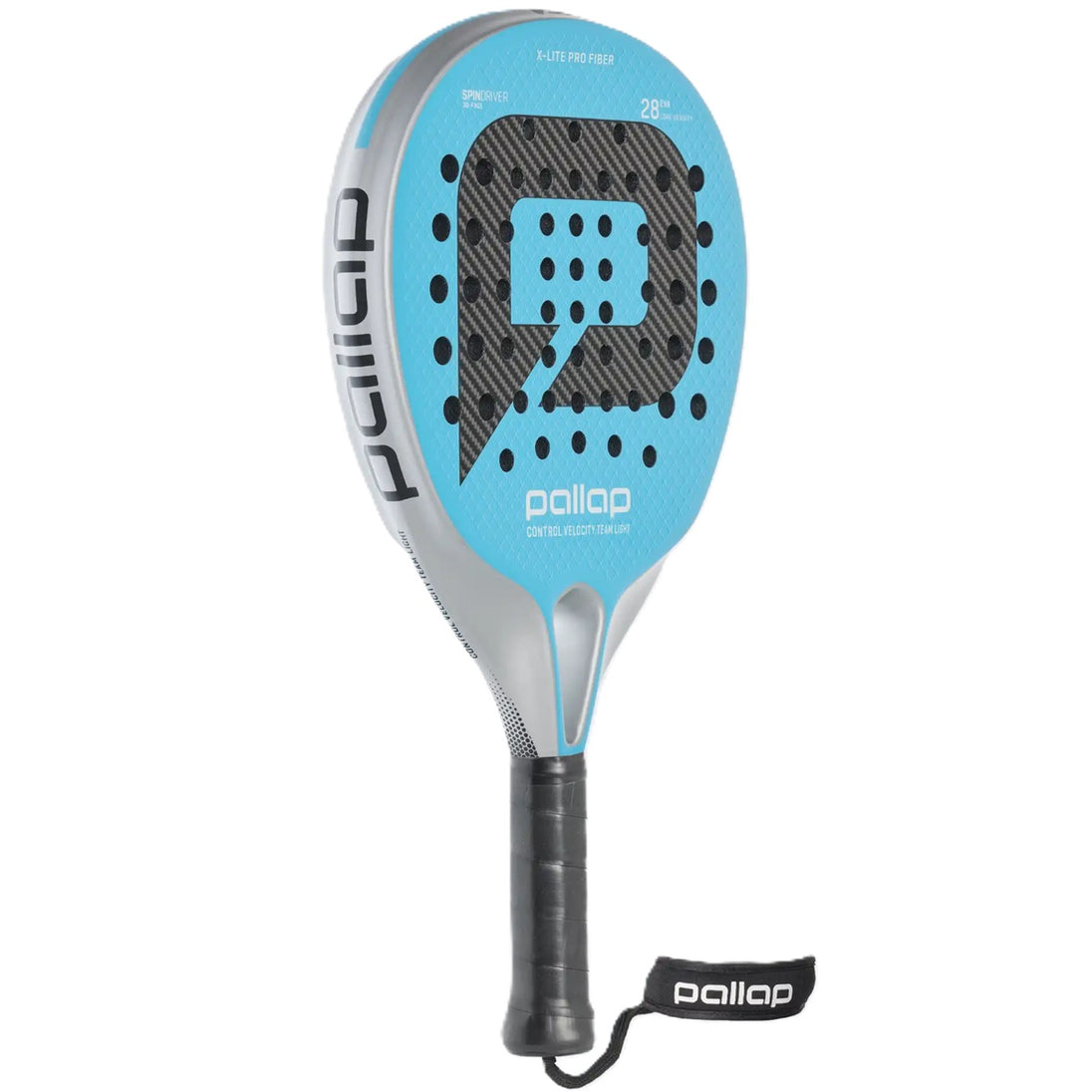 PR3T24LSB Pallap Control Velocity Team Light 01 Padel Racket (Silver/Blue)