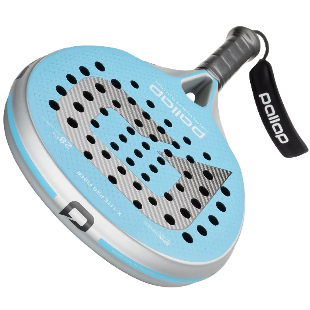 PR3T24LSB Pallap Control Velocity Team Light 01 Padel Racket (Silver/Blue)