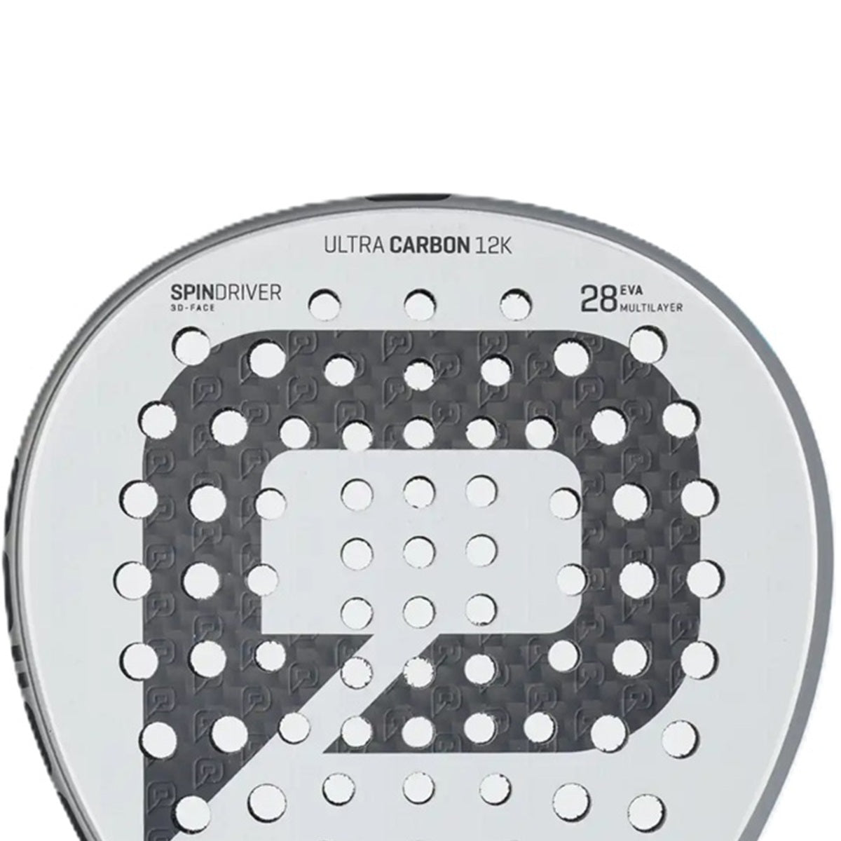 PR3T24SW Pallap Control Velocity Team 01 Padel Racket (Silver/White)