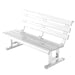 PRO5100 Putterman 5-Foot Court-Rest Aluminum Bench - White
