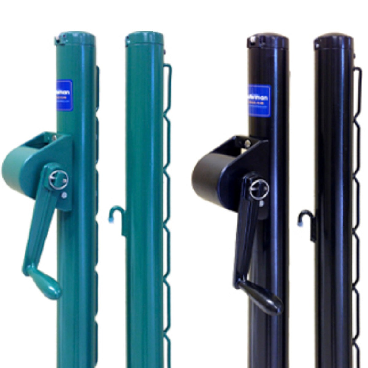 PROP1 Putterman Round Tennis Post With External Wind (2 7/8 Inch OD)