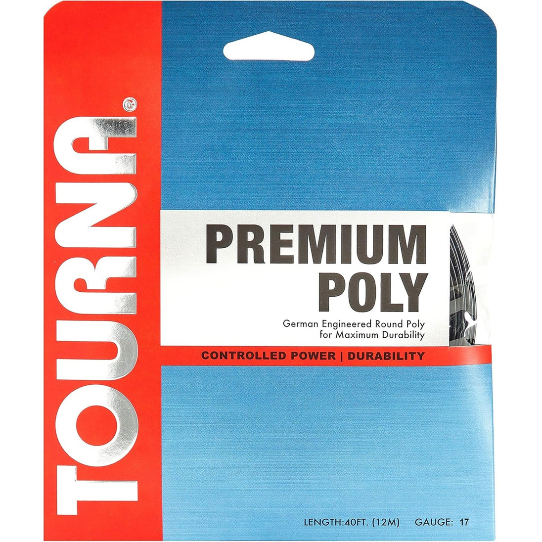 PS-BK Tourna Premium Poly Tennis String Black (Set)