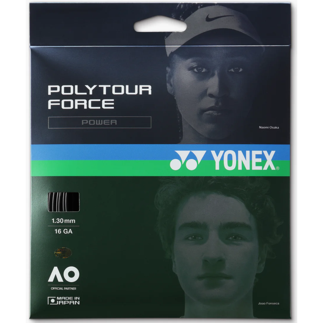 PTGFO130-BK_Yonex_PolyTour_Force_130_Tennis_String_Set_Black