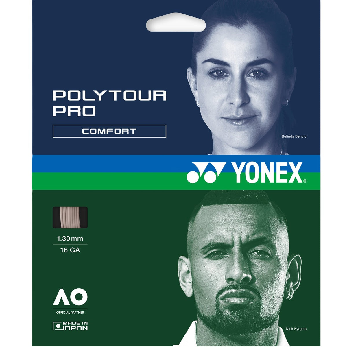 Yonex PolyTour  Pro 130 Gray Tennis String (Set)