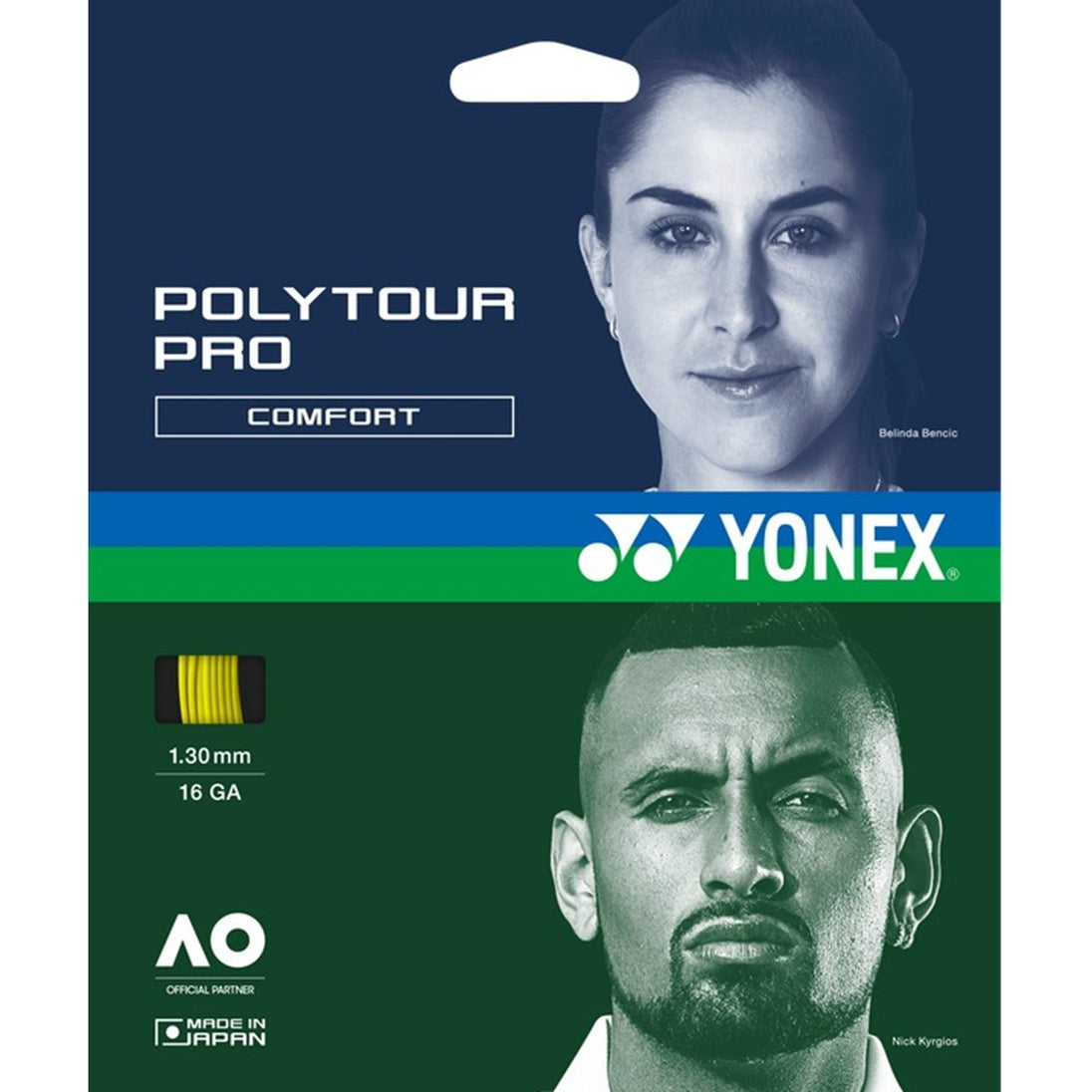 Yonex PolyTour  Pro 130 Yellow Tennis String (Set)