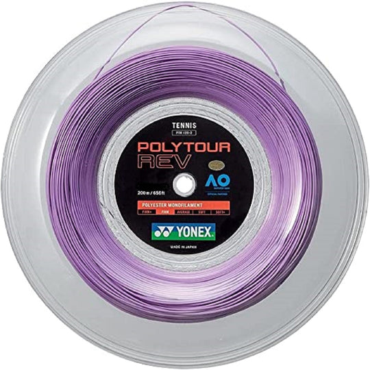 Yonex POLYTOUR  Rev 17g Tennis String (Reel) - Purple