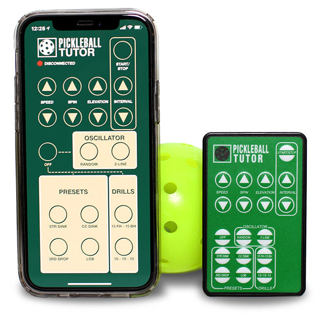 The Pickleball Tutor Spin Ultra Ball Machine (Random Oscillation)