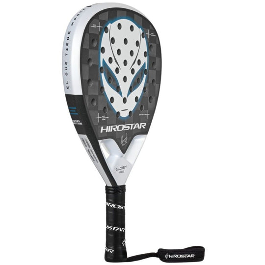 R25008_Hirostar Alien Pro Tolito Aguirre Padel Racket (White/Black/Silver)