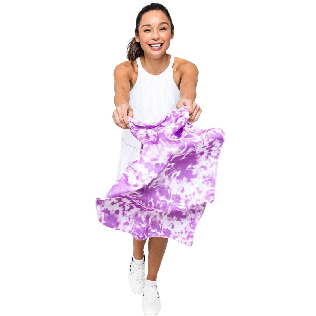 SPTWL199 Ame & Lulu Tennis Sport Towel (Lavendar Tie-Dye)