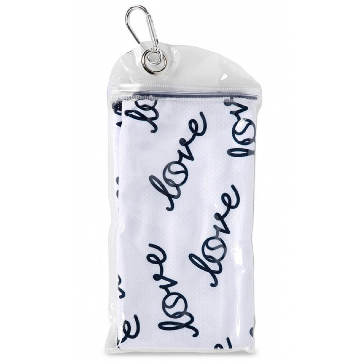 SPTWL230 Ame & Lulu Sport Towel Love Stitched White