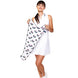 SPTWL271 Ame & Lulu Pickleball Sport Towel (Rainbow Paddles) - Held