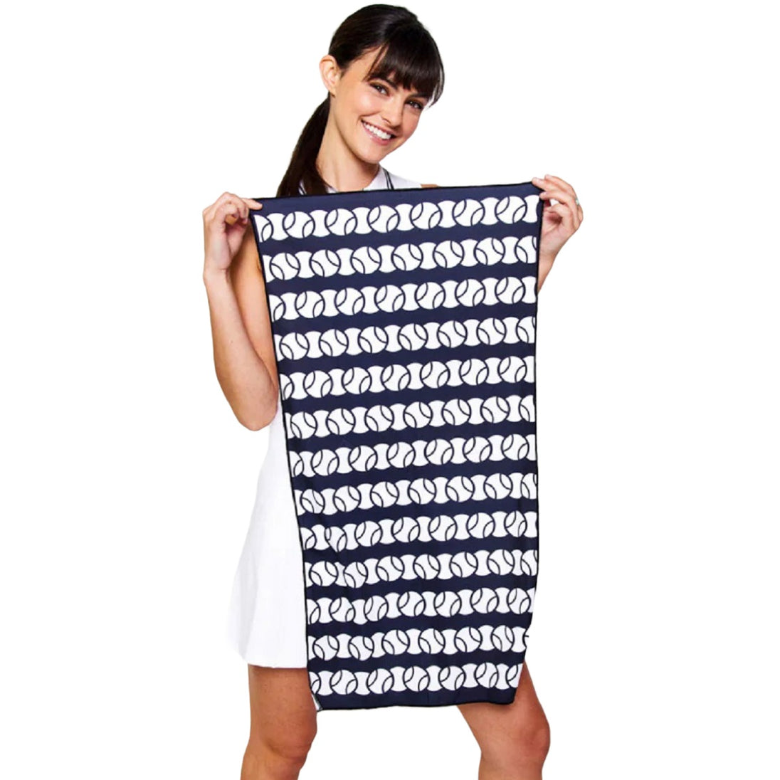 SPTWL274 Ame & Lulu Tennis Sport Towel (Tennis Ball Overlap)