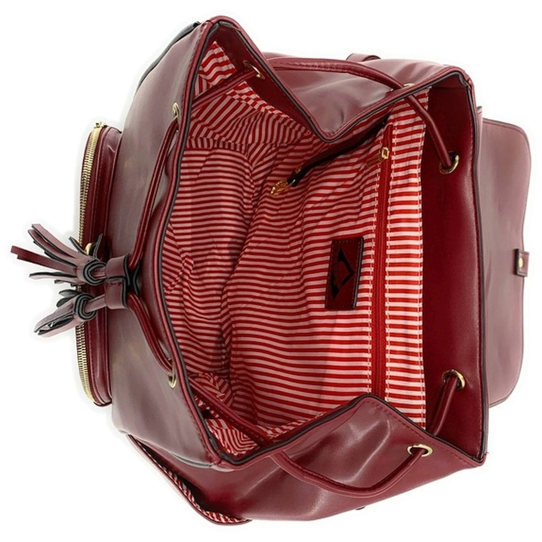 SRBPMRN NiceAces Women's SARA Handmade Vegan Tennis Backpack (Maroon)