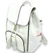SRBPWHT NiceAces Women's SARA Handmade Vegan Tennis Backpack (White)