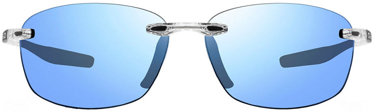 SRDE0-CLR Revo Descend Fold Sports Sunglasses (Crystal/Blue Water)