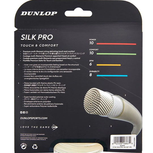 SSP17 Dunlop Silk Pro 17g Tennis String (Set)