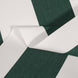 SunTrends  Replacement Canvas for Cabanas - Color Swatch - Forrest Green and White Stiped