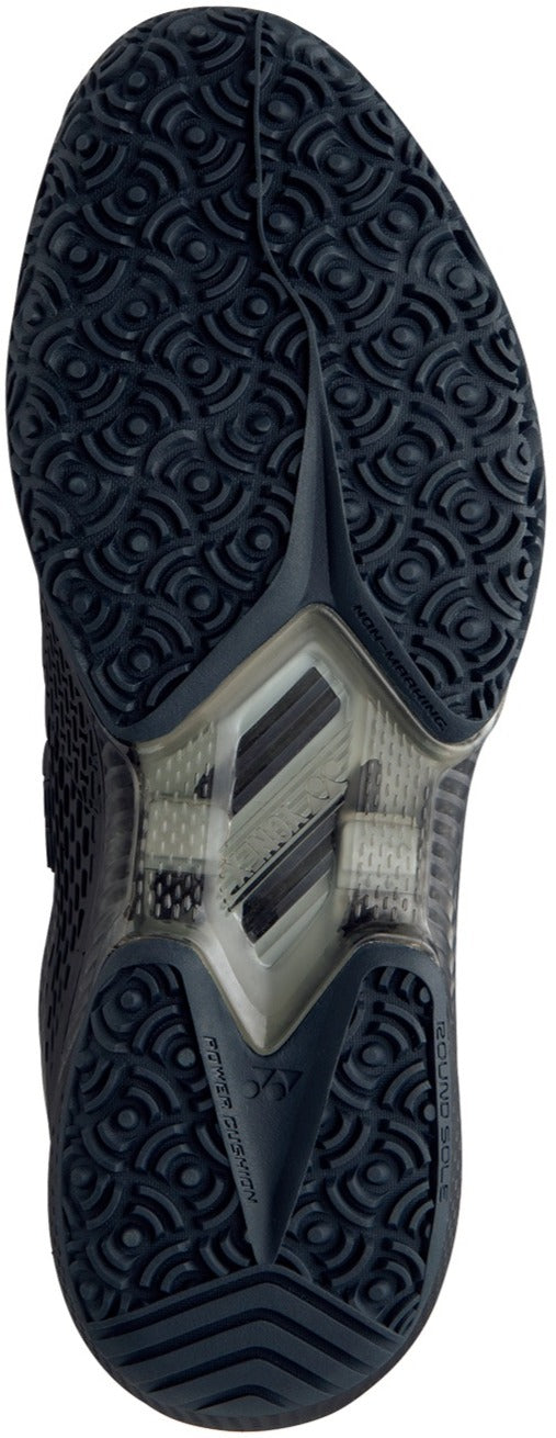 STAACCBK Yonex Men’s Power Cushion AD-ACCEL Clay Court Tennis Shoes (Black)