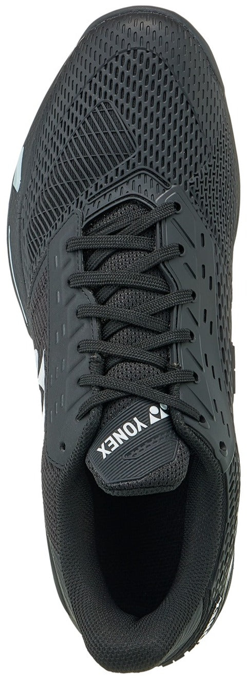 STAACCBK Yonex Men’s Power Cushion AD-ACCEL Clay Court Tennis Shoes (Black)