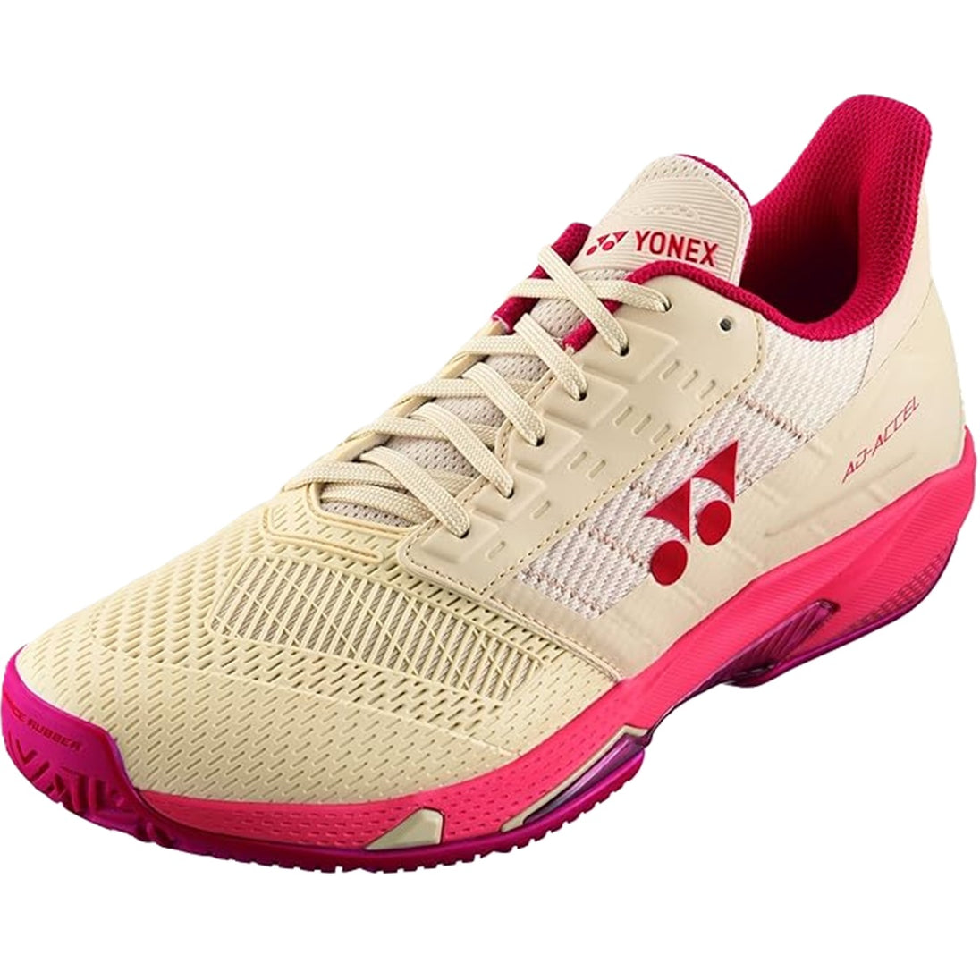 STAACLBPK Yonex Women’s Power Cushion AD-ACCEL All Court Tennis Shoes (Beige/Pink)