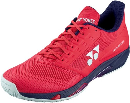 STAACSR Yonex Men’s Power Cushion AD-ACCEL All Court Tennis Shoes (Sunset Red)