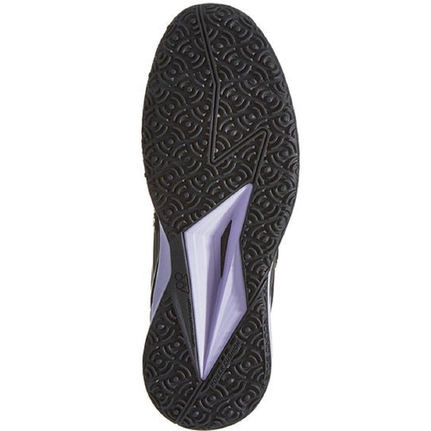 STE5CBKPU Yonex Men's Power Cushion Eclipsion 5 Clay Tennis Shoes (Black/Purple)