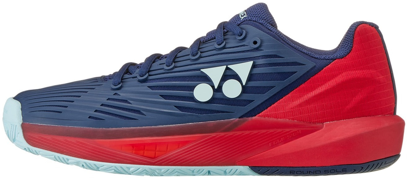 STE5NR Yonex Men's Power Cushion Eclipsion 5 Tennis Shoes (Navy/Red)