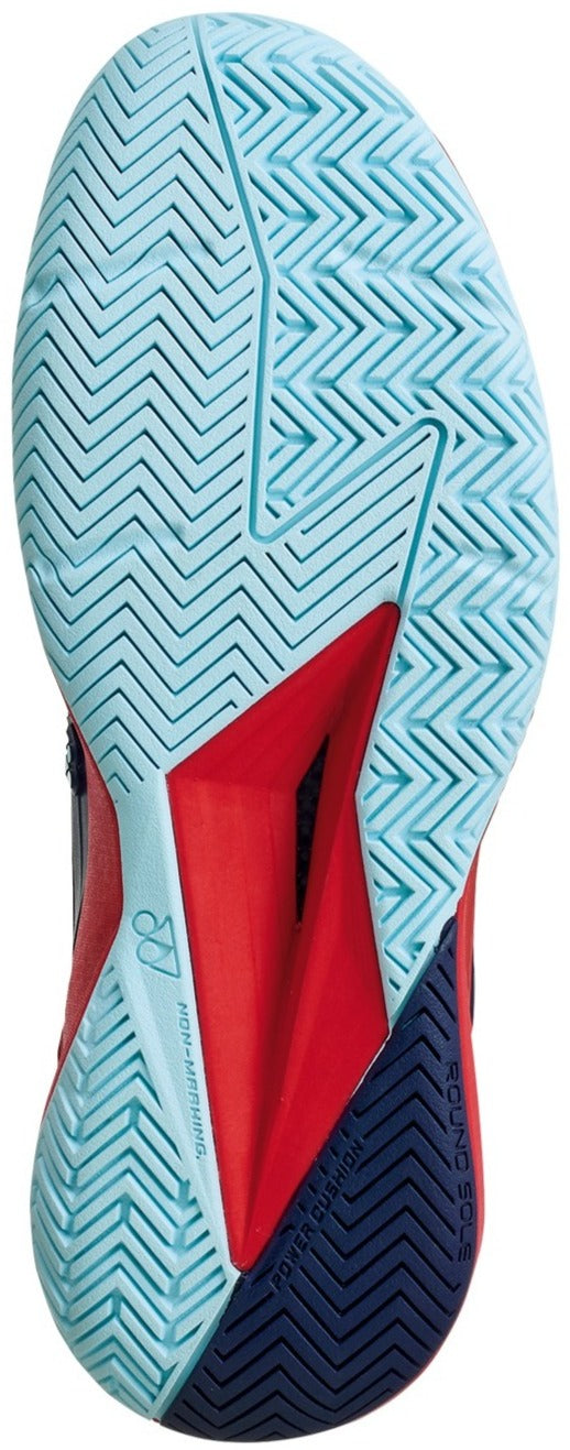 STE5NR Yonex Men's Power Cushion Eclipsion 5 Tennis Shoes (Navy/Red)