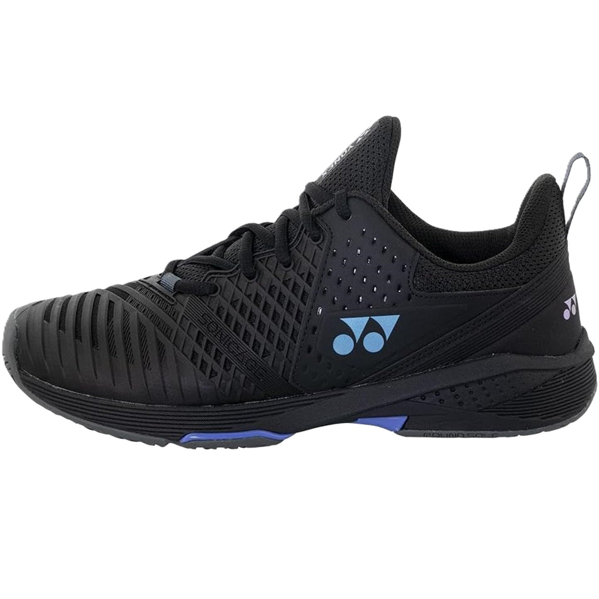 STS3BK Yonex Men`s Power Cushion Sonicage 3 Tennis Shoes (Black) - Left