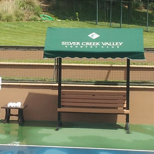 MCB-BB-10-DB SunTrends 10 ft Cabana Bench - Direct Burial Modified w Backrest