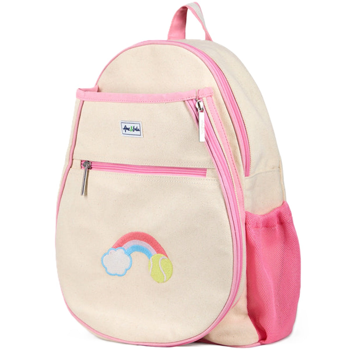 TCB218 Ame & Lulu Tennis Camper Backpack (Pink Pastel/Rainbow)