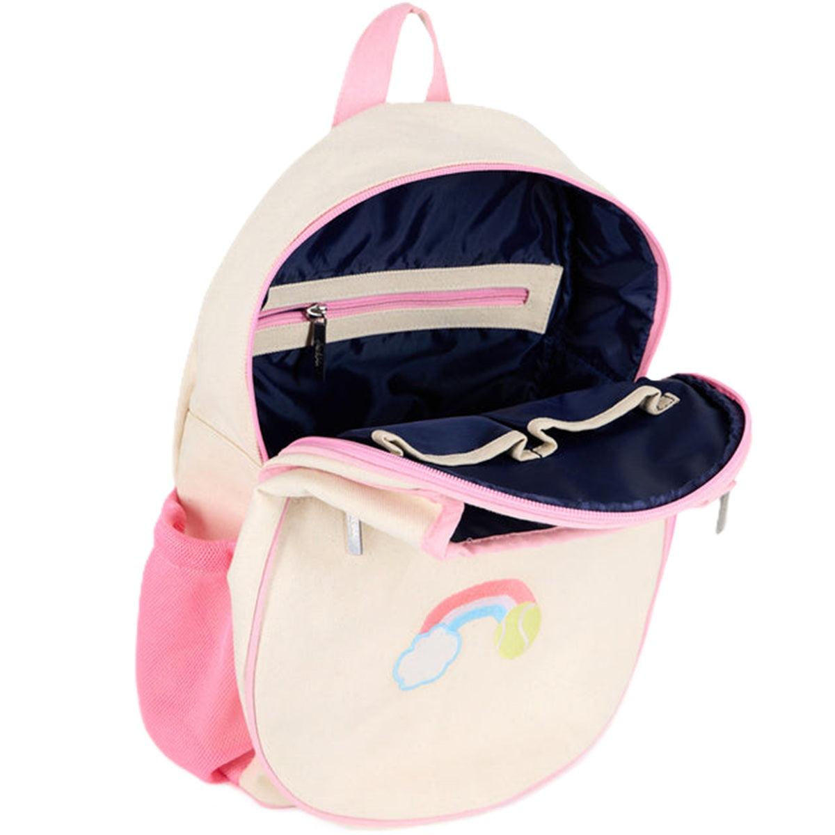 TCB218 Ame & Lulu Tennis Camper Backpack (Pink Pastel/Rainbow)