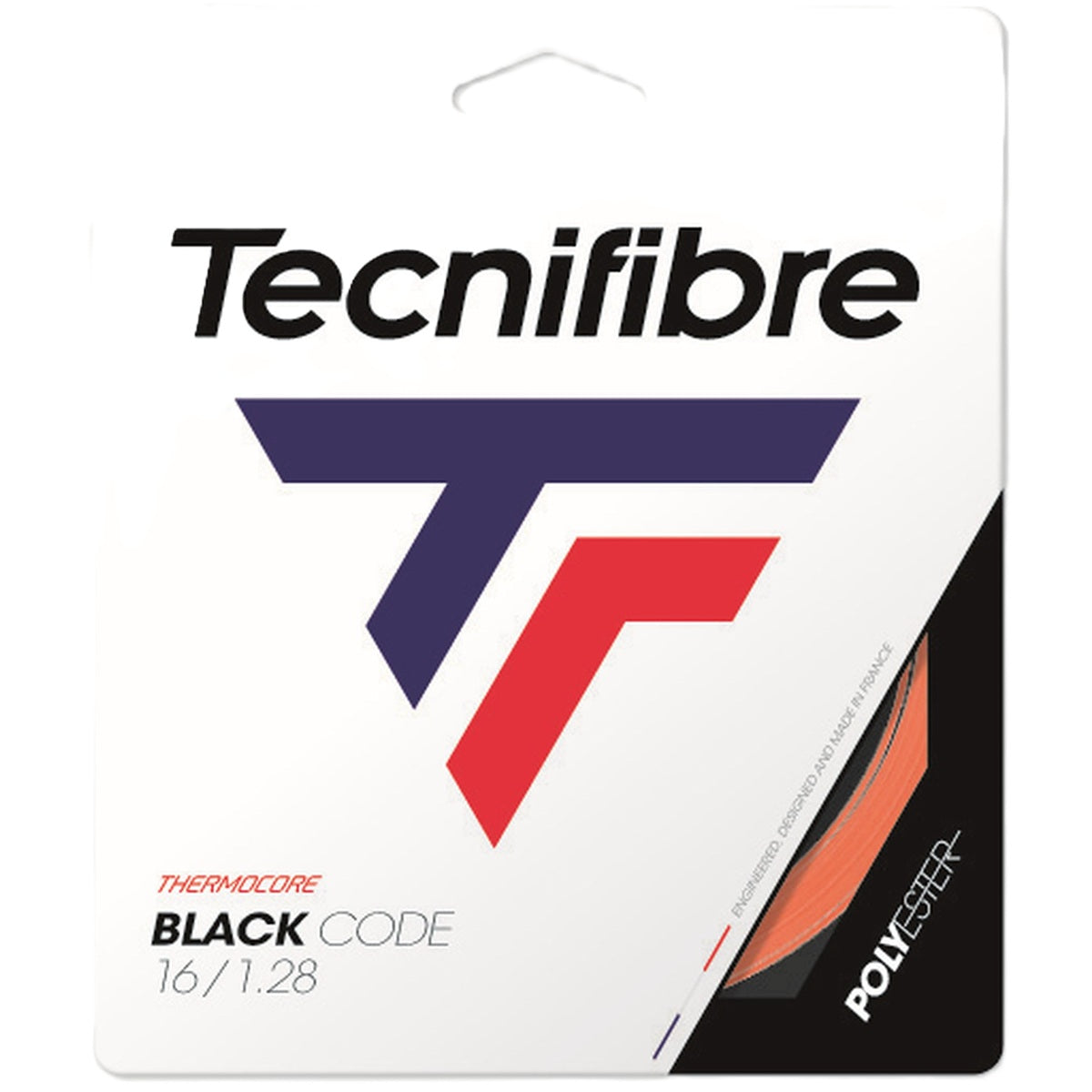 TFBC16-FIRE Tecnifibre Black Code Fire 16g Tennis String (Set)