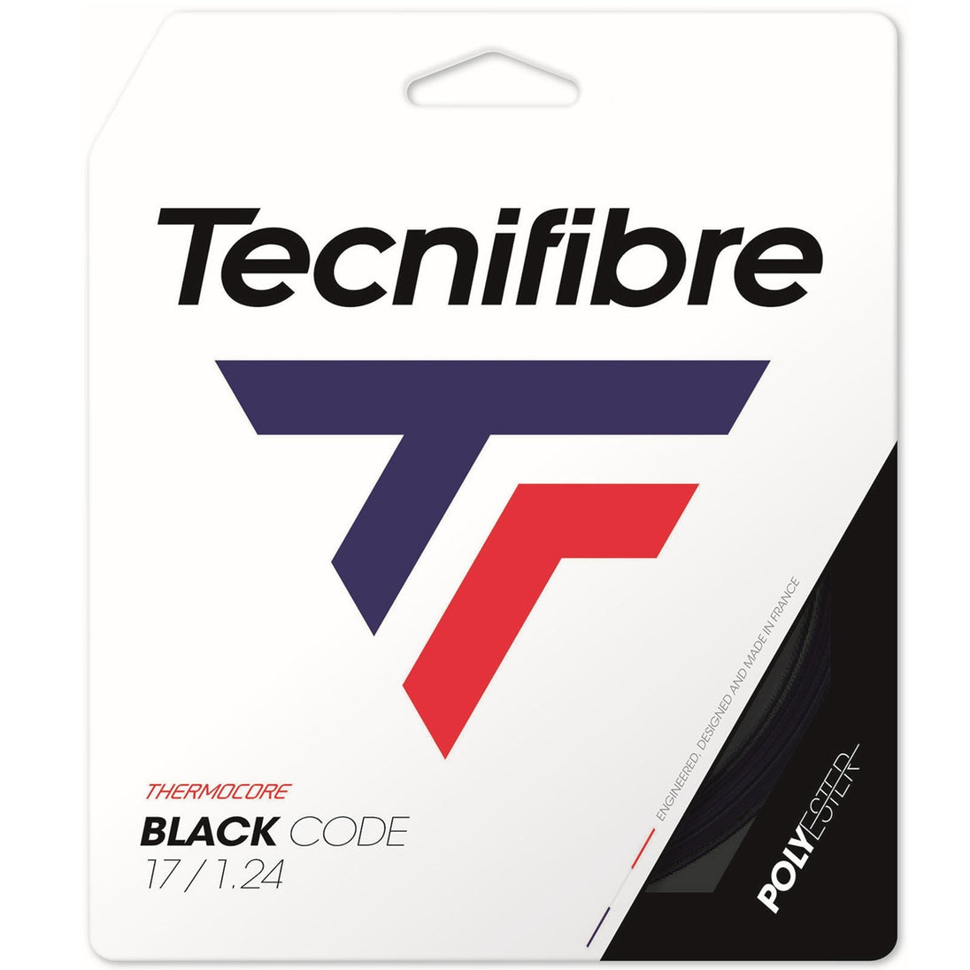 TFBC17 Tecnifibre Black Code 17g Tennis String (Set)