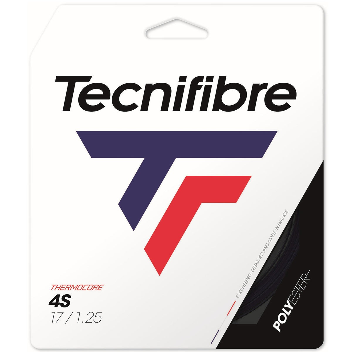 TFBC4S-17 Tecnifibre Black Code 4S 17g Tennis String (Set)