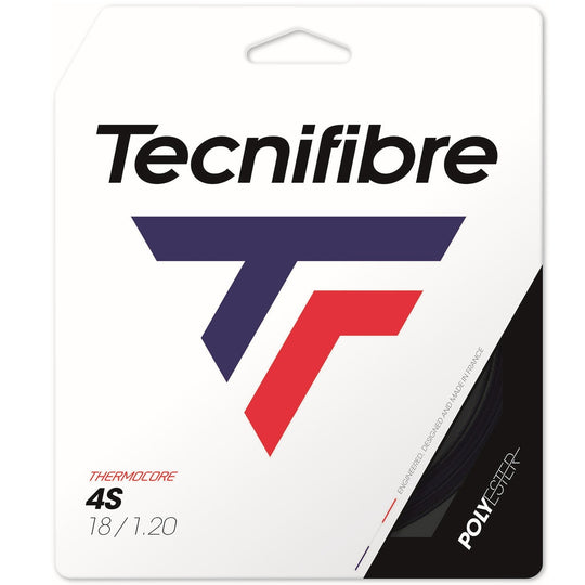 TFBC4S-18 Tecnifibre Black Code 4S 18g Tennis String (Set)